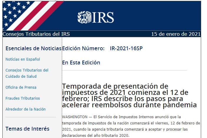 Temporada de Impuestos 2021